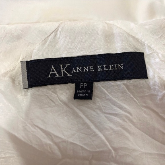 AK Anne Klein jacket white .balloon sleeves S:PP - Picture 10 of 14